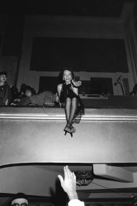 Loulou de la Falaise at the debut of Le Palace, 1978.