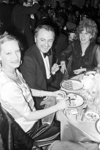 Loulou de la Falaise and Pierre Berge attend the premiere of the Alvin Ailey dance group, 1974.