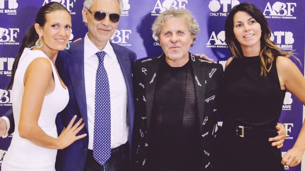 Veronica Berti, Andrea Bocelli, Renzo Rosso and Arianna Alessi
