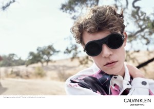 The Calvin Klein eyewear campaign.