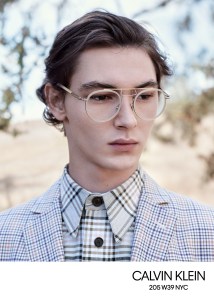 The Calvin Klein eyewear campaign.