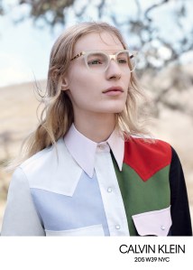 The Calvin Klein eyewear campaign.