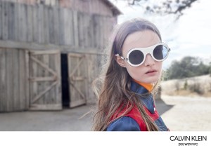 The Calvin Klein eyewear campaign.