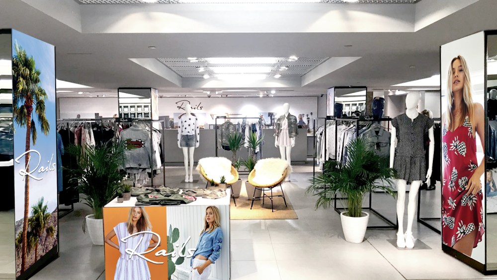 The Rails pop-up at Harrods