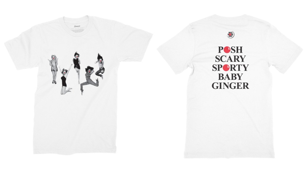 Victoria Beckham’s T-shirt benefiting Red Nose Day.
