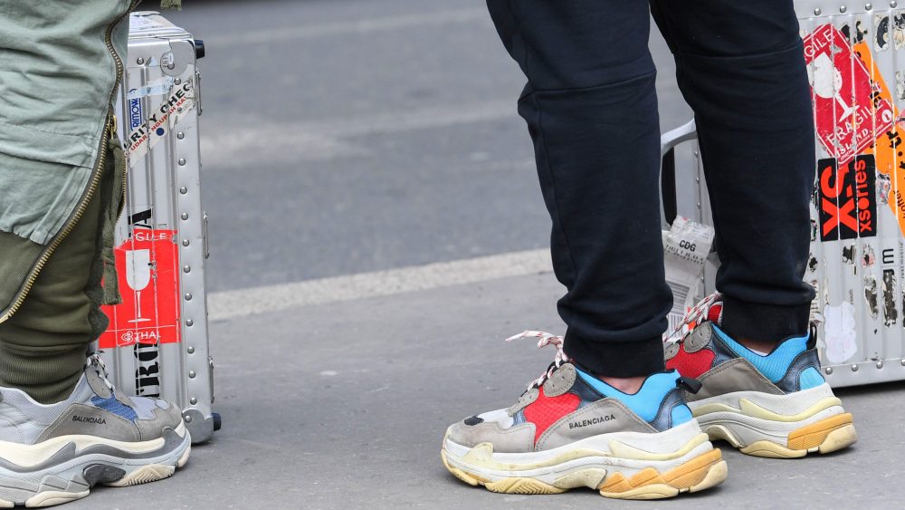 The fight broke out over Balenciaga sneakers.