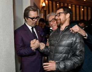 Gary Oldman, Paul Smith and Sam RockwellSir Paul Smith x Gary Oldman Cocktails Chateau Marmont, Los Angeles, USA - 10 Apr 2018