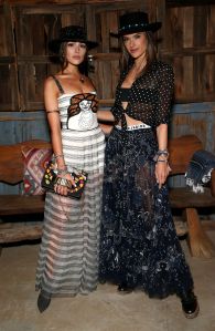 Olivia Culpo and Alessandra AmbrosioDior Sauvage party, Pioneertown, USA - 12 Apr 2018