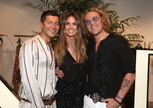 Evangelo Bousis, Heidi Klum and Peter DundasDUNDAS Traveling Flagship cocktail party, Los Angeles, USA - 24 Apr 2018