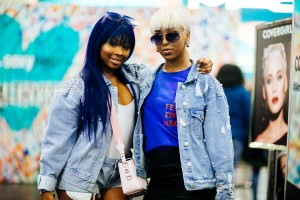 Street style at Beautycon.