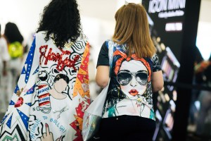 Street style at Beautycon.