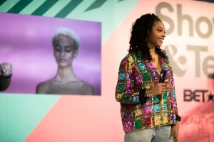 Street style at Beautycon.
