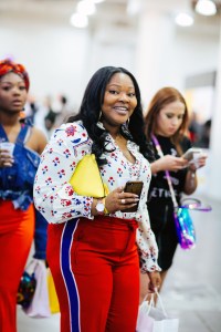 Street style at Beautycon.