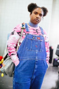 Street style at Beautycon.