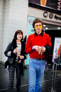 Street style at Beautycon.