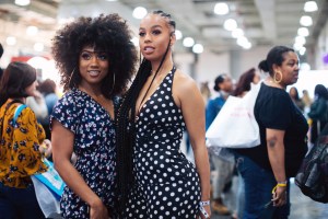 Street style at Beautycon.