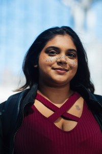 Street style at Beautycon.