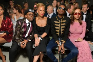 Spike Lee with Tonya Lewis and their children, Satchel and Jackson