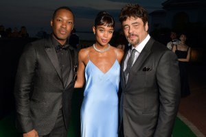 Corey Hawkins, Laura Harrier, and Benicio Del Toro