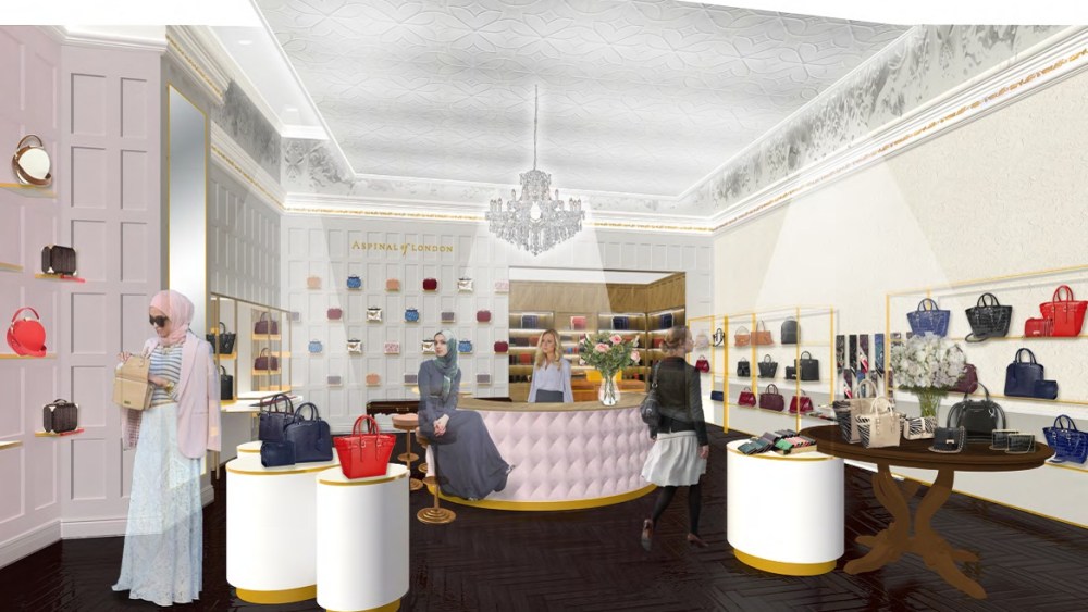 A rendering of the Aspinal of London store