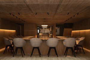 Inside the dining room.