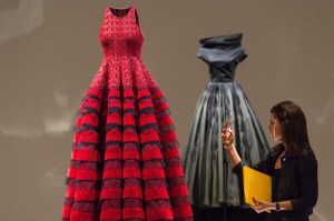 Haute couture creations by the late Azzedine Alaia are on display as part of an exhibition at London's Design Museum