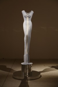 Haute couture creations by the late Azzedine Alaia are on display as part of an exhibition at London's Design Museum