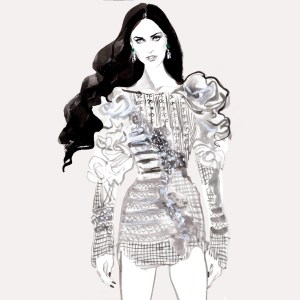 Demi Moore by Balmain