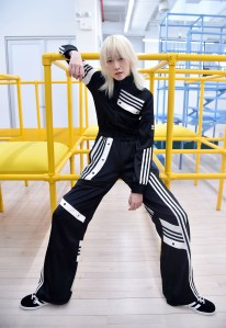 A look from Adidas Originals By Danielle Cathari RTW Fall 2018.