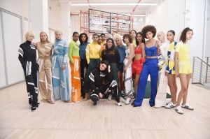 Daniëlle Cathari and models in her looks.