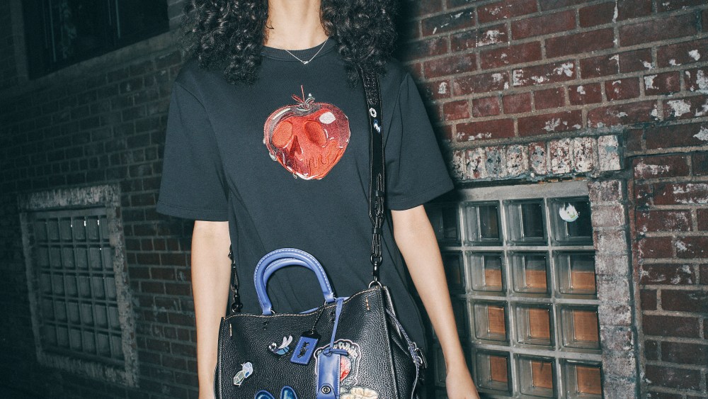 A look from the Disney x Coach: A Dark Fairy Tale collection.