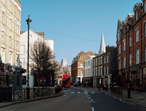 The scene at Pimlico Road.