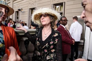 The scene at the Frick Spring Garden Party.