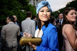 The scene at the Frick Spring Garden Party.