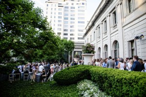 The scene at the Frick Spring Garden Party.