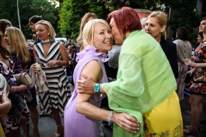 The scene at the Frick Spring Garden Party.