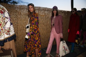 Backstage at Gucci Cruise 2019