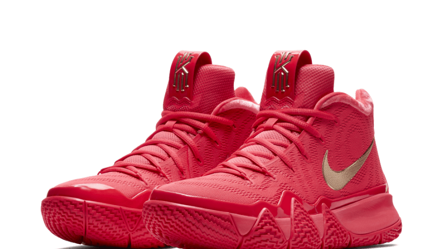 Nike teamed up with Facebook Messenger and its new augmented reality feature to drop the Red Carpet colorway for the Kyrie 4.