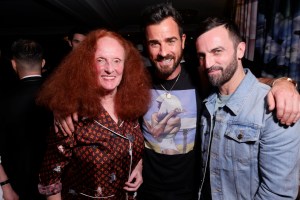 Grace Coddington, Justin Theroux, and Nicolas Ghesquire