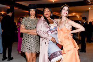 Aurora James, Paloma Elsesser, and Sarah Sophie Flicker
