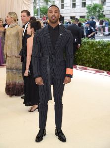 Michael B. Jordan in Off-White, Met Gala 2018