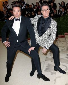 Jimmy Fallon and Stephen Colbert, Met Gala 2018