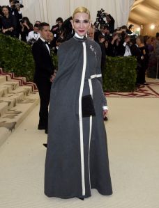Amy Fine Collins in Thom Browne, Met Gala 2018