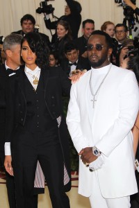 Cassie in Thom Browne and Sean Combs, Met Gala 2018