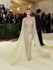 Rosie Huntington-Whiteley in custom Ralph Lauren Collection, Met Gala 2018