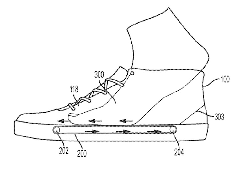 Nike Files Patent for a Wearable Treadmill that Helps Put On Shoes