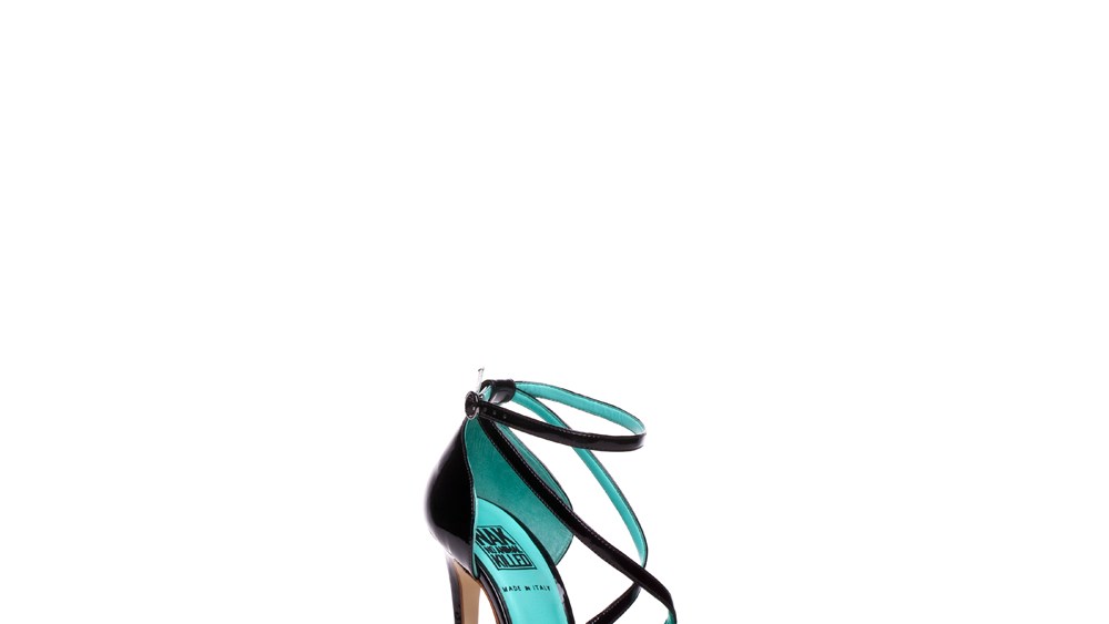 Nak's faux leather heeled sandals.