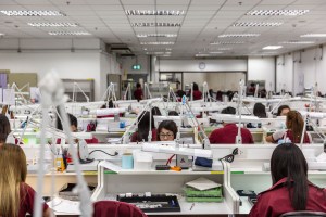 Employees at work.