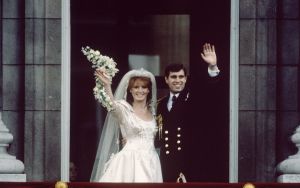 Prince Andrew and Sarah Duchess Of York after their wedding at Westminster Abbey in 1986.