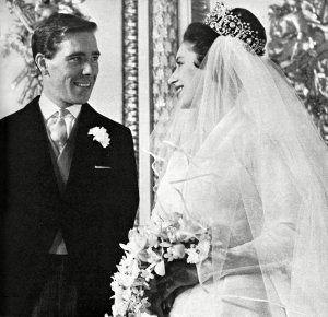 Princess Margaret and Anthony Armstrong-jones (earl Snowdon) at Buckingham Palace on 6 May 1960